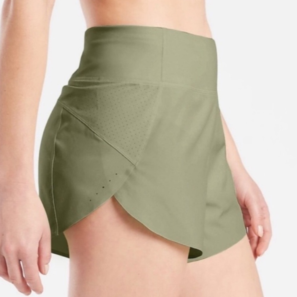 Athleta, Run With It Short 3.5 Length, Olive Green, Sz S